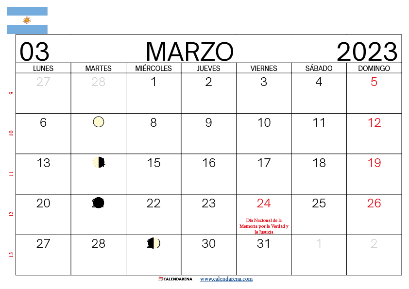 calendario-marzo-2023-argentina