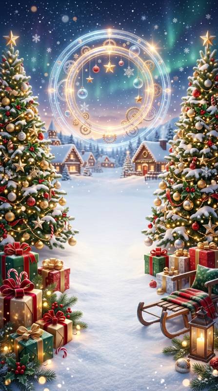 Ilustracion del temporizador Cuenta regresiva Navidad 2026