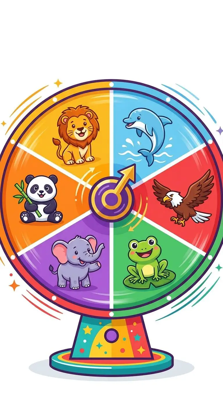 wheel of animals showing diverse animal categories mammals birds reptiles