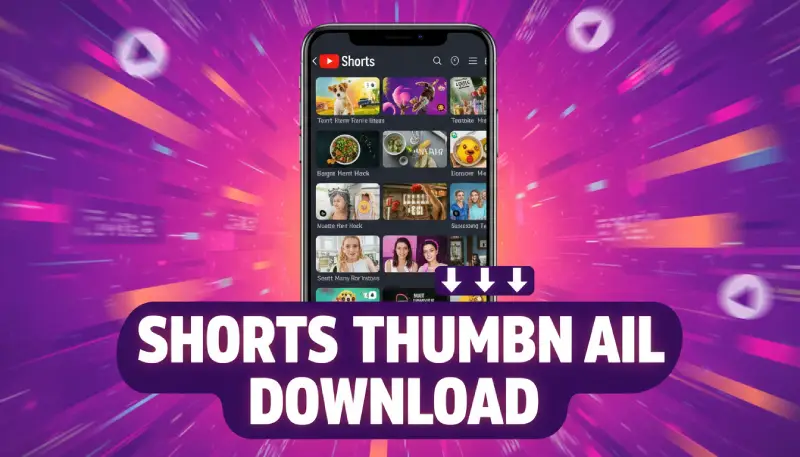 YouTube Shorts vertical thumbnail download showing 9:16 aspect ratio optimization for mobile viewing