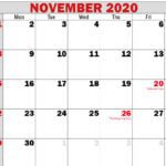 printable calendar november 2020