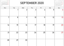 september and october 2020 calendar