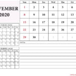 october november december 2020 calendar
