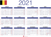 2021 Kalender BE