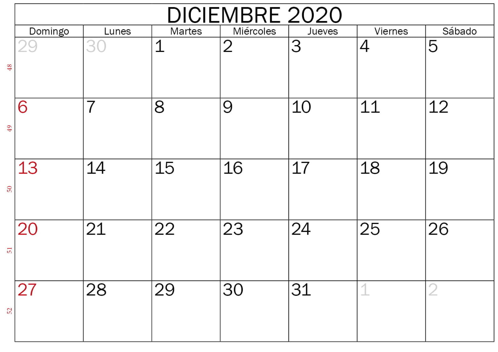 Calendario Jan 2021 Calendario De Diciembre Del 2020 Para Niños