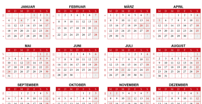 kalendar 2021 zum Ausdrucken Belgien