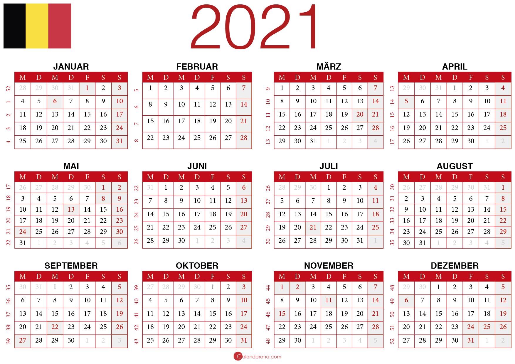 Календарь 2021 года какой год