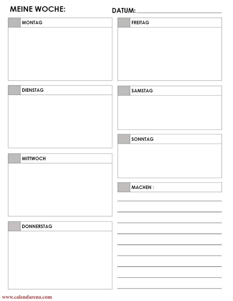  Tageskalender 2020 Zum Ausdrucken Bildidee 