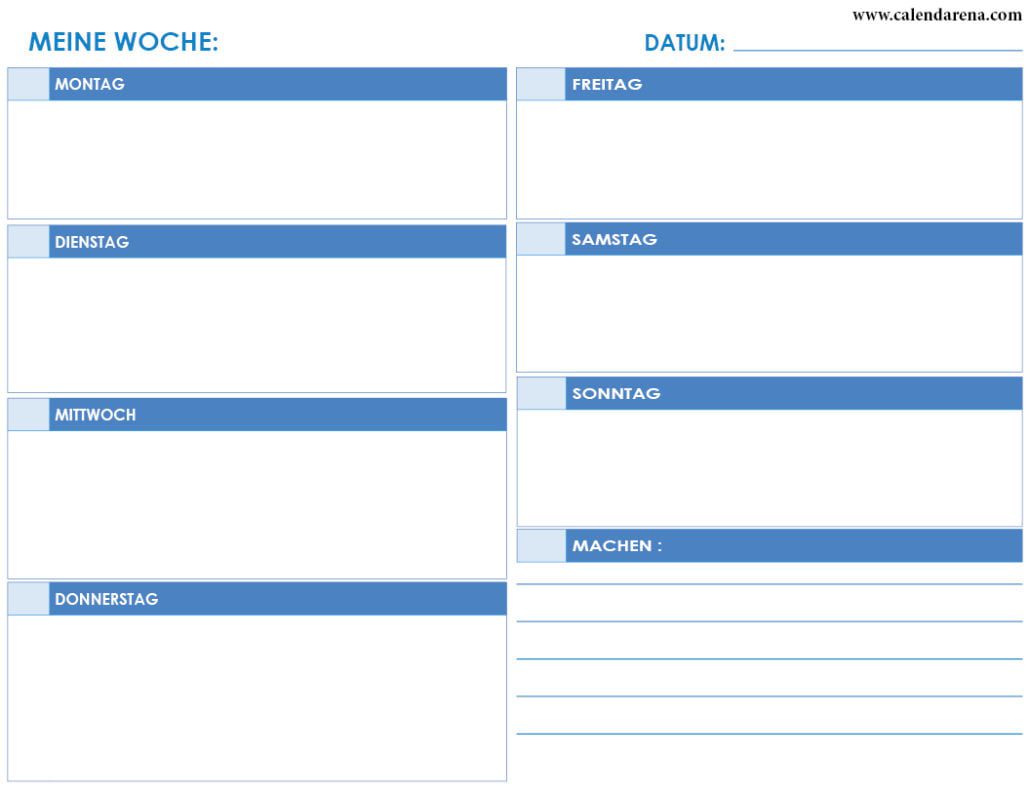  Tageskalender 2020 Zum Ausdrucken Illustration 