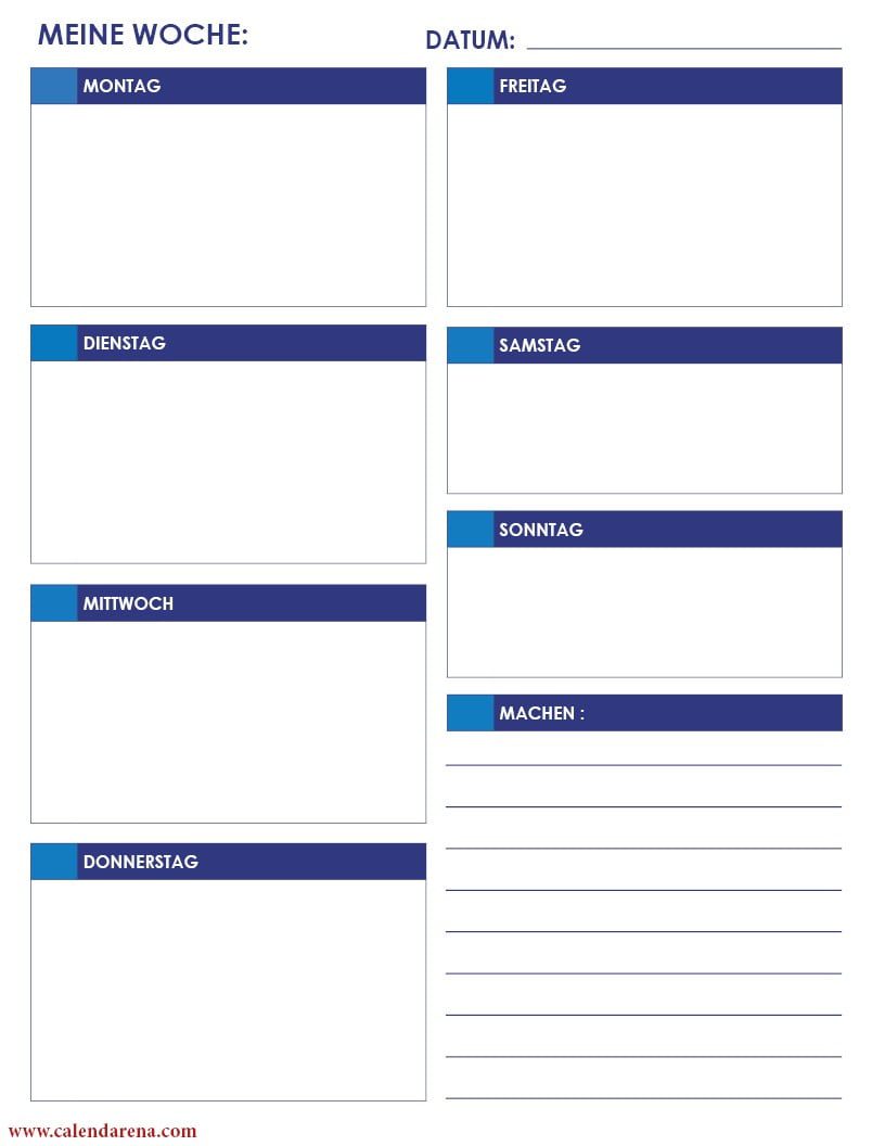 Tageskalender 2020 Zum Ausdrucken