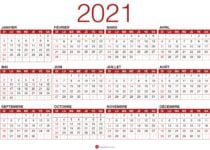 calendrier 2021 à imprimer