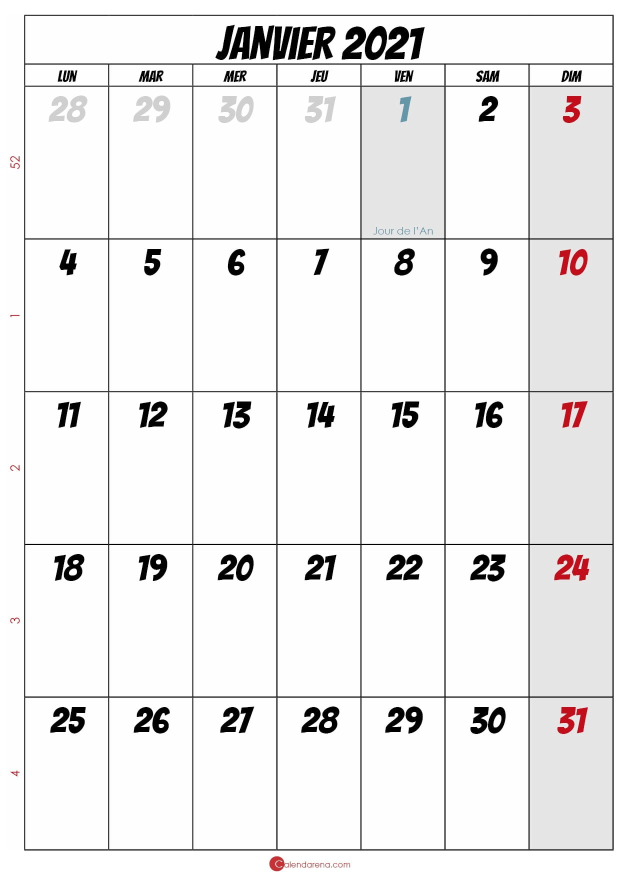 calendrier de janvier 2021_portrait