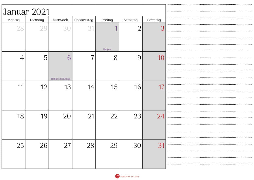 januar 2021 kalender mit notizen_3