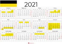 kalender 2021 Baden-Württemberg querformat