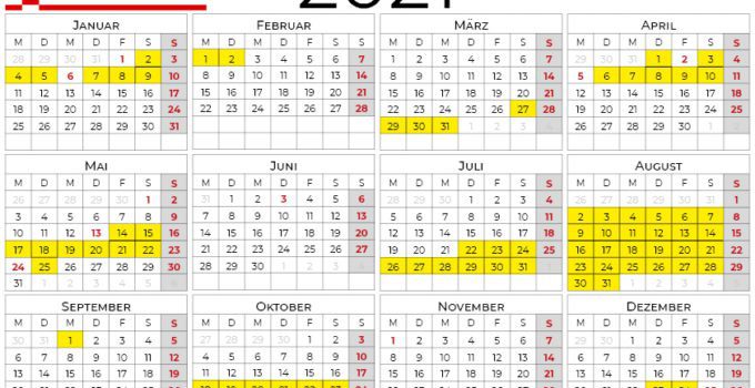 kalender 2021 Bremen Querformat
