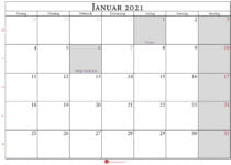 kalender 2021 januar