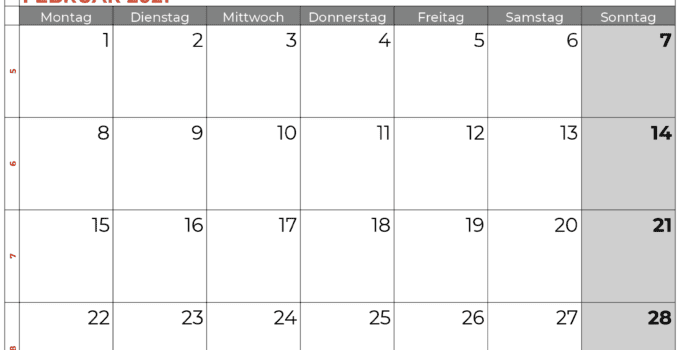 Kalender februar 2021 bremen