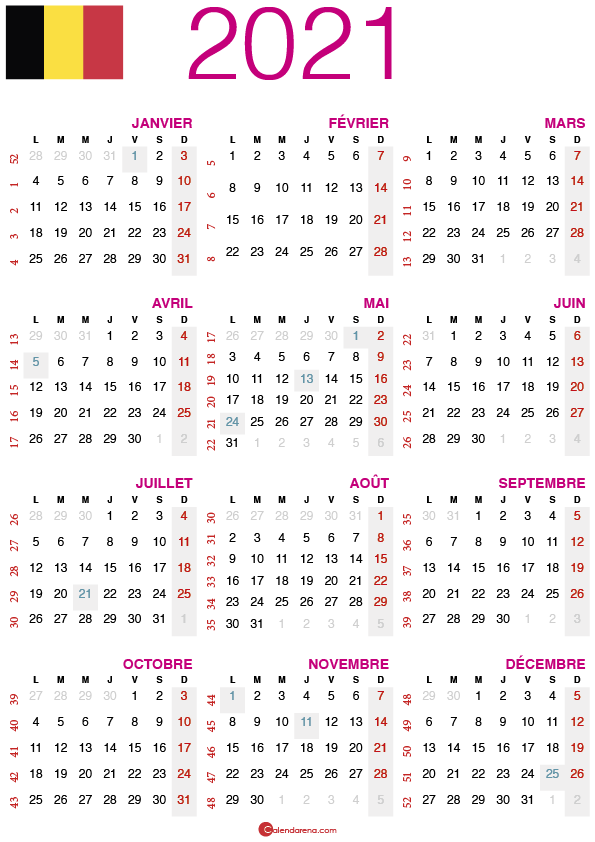 calendrier 2021 belgique_2