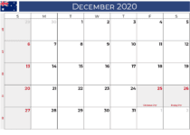 december 2020 calendar_australia