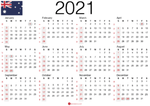 🇦🇺 Download Free 2021 Calendar Australia 🇦🇺