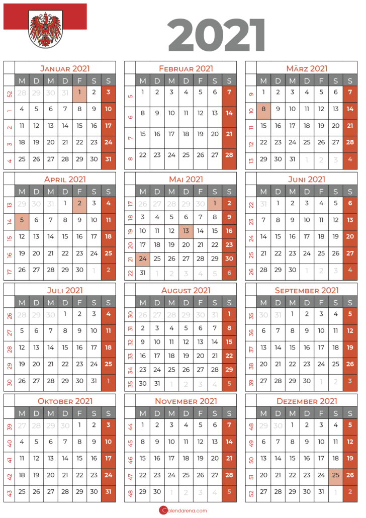 kalender 2021 brandenburg