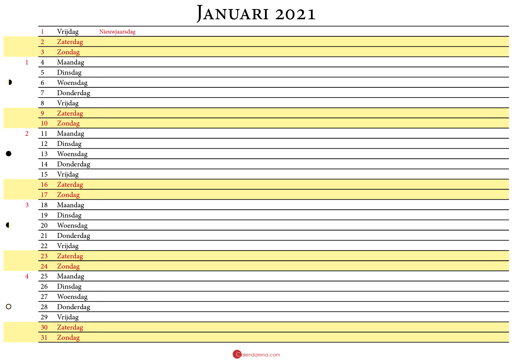Kalender Januari 2021 In Nederland Een kalender heeft altijd dagen en maanden erin staan, maar het komt niet altijd voor dat een kalender. kalender januari 2021 in nederland
