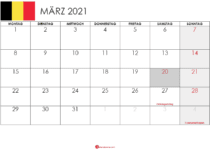 kalender märz 2021 belgien