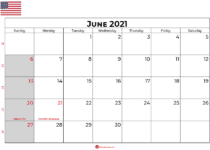 june 2021 calendar usa