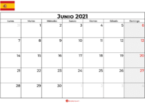 calendario 2021 junio espana