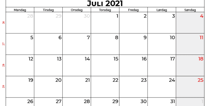 kalender juli 2021