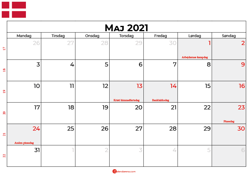 kalender maj 2021
