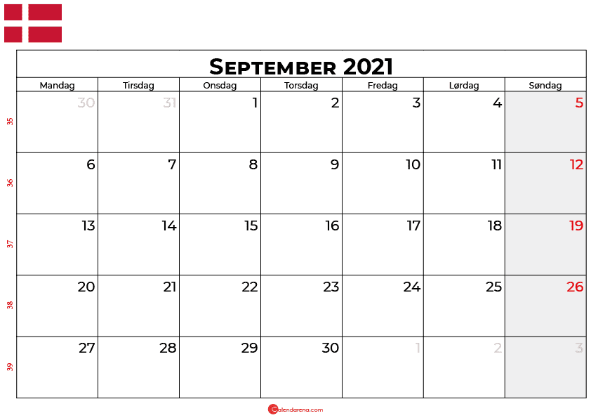 kalender september 2021