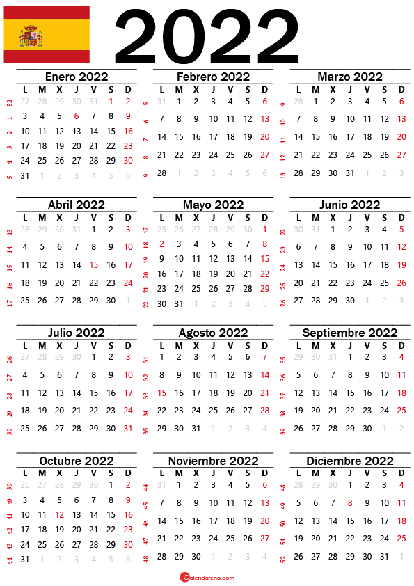 2022 calendario españa