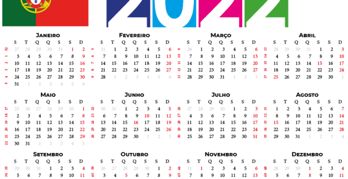 Calendário de Portugal 2022