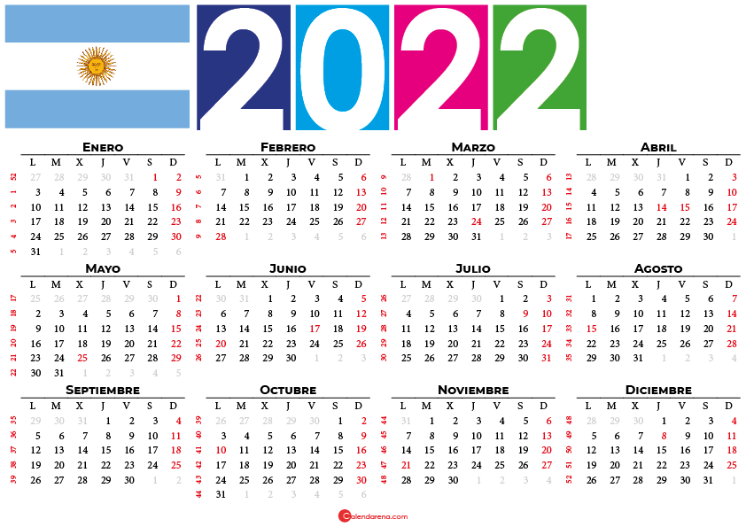 calendario 2022 festivos argentina
