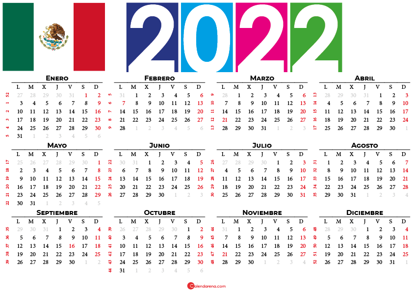 calendario 2022 festivos mexico