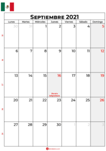 11 de septiembre 2021 calendario