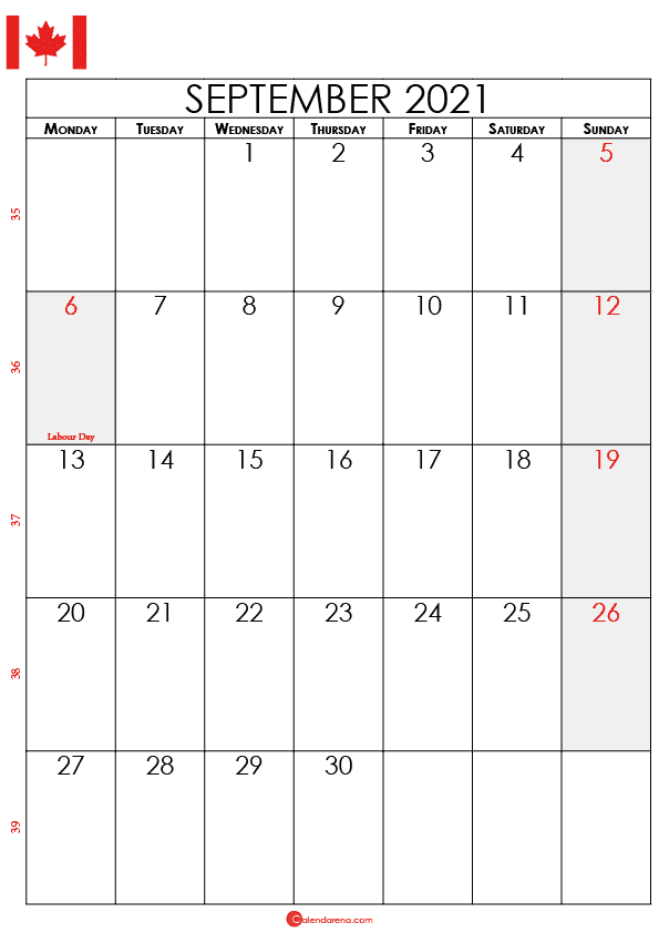 september calendar 2021 ca