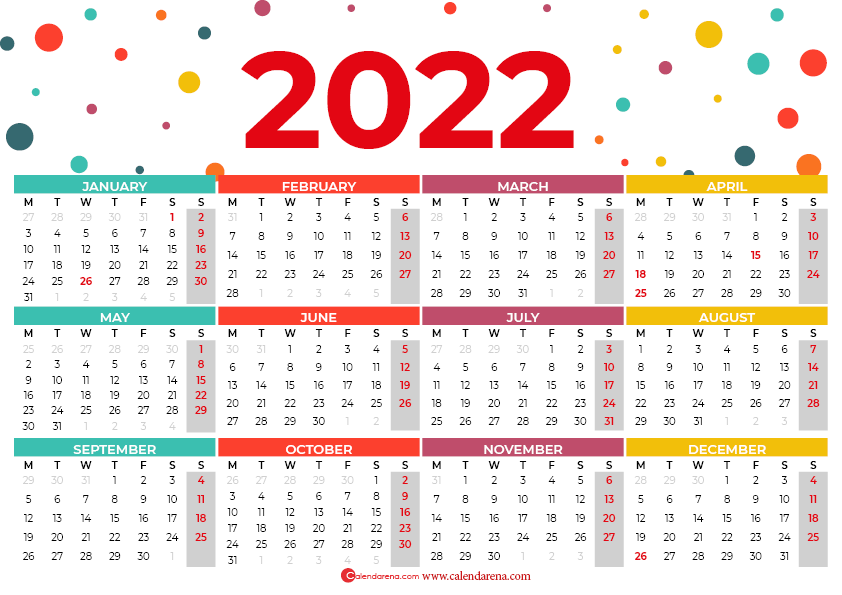 australia 2022 calendar with holidays