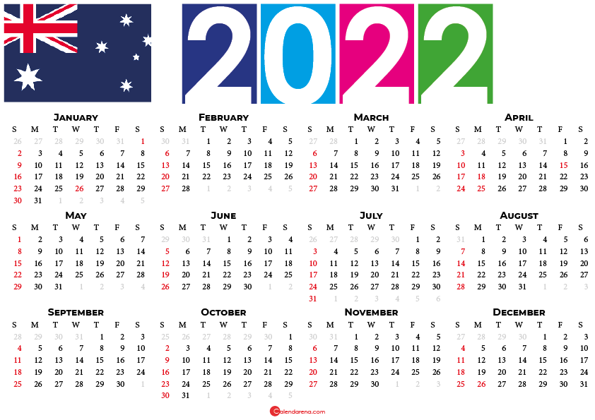 2022-calendar-of-australia-with-holidays