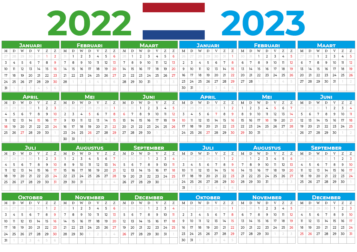 Kalender 2022 Nederland Met Weeknummers Gambaran