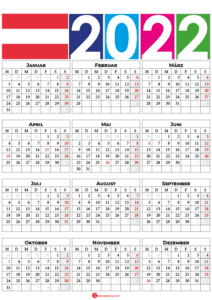 Kalender 2022 Zum Ausdrucken Für Österreich