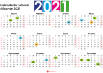 Calendario Laboral Alicante 2021