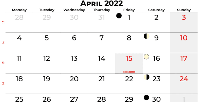 Easter 2022 Calendar Easter Monday Calendarena