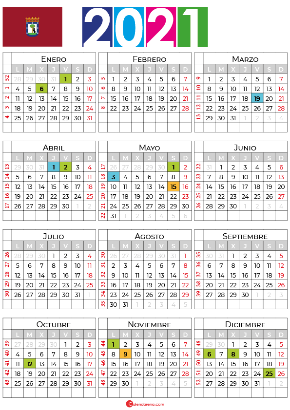 calendario laboral 2021 madrid
