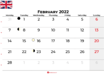 february 2022 calendar united kingdom
