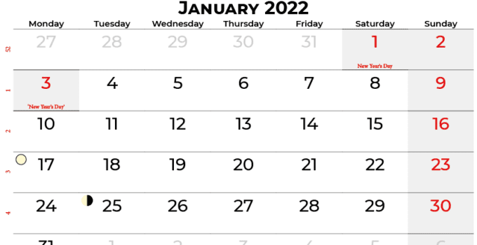 january 2022 calendar united kingdom