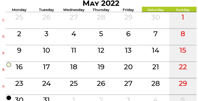 may 2022 calendar australia