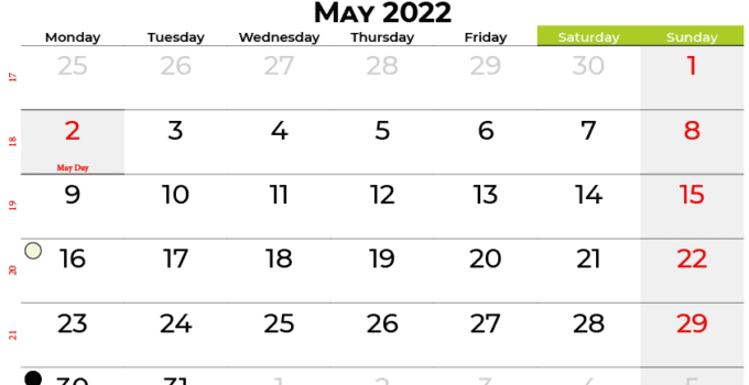 may 2022 calendar ireland