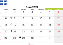 calendrier juin 2022 québec canada